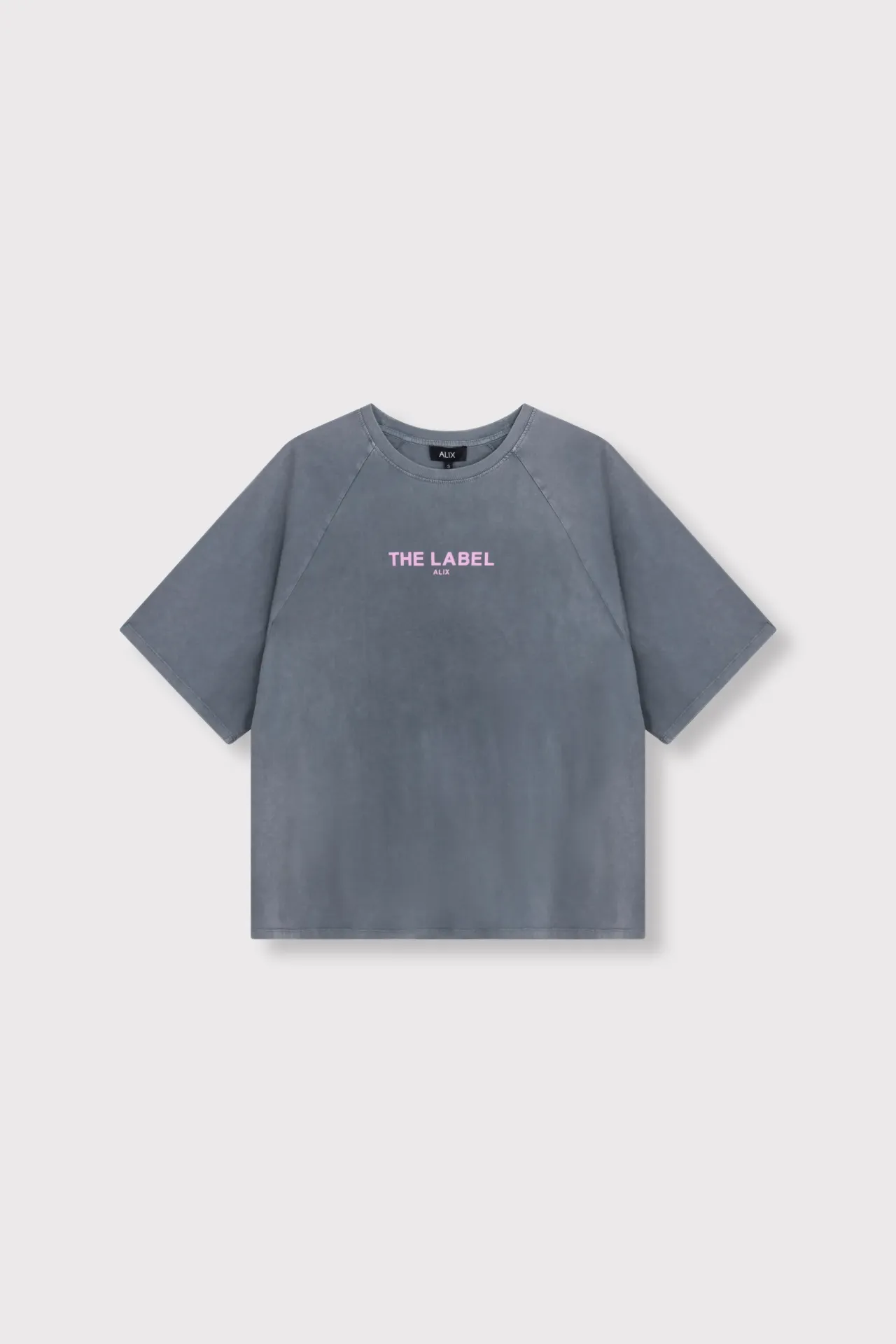 Ladies Knitted raglan tshirt Light Grey (XS)