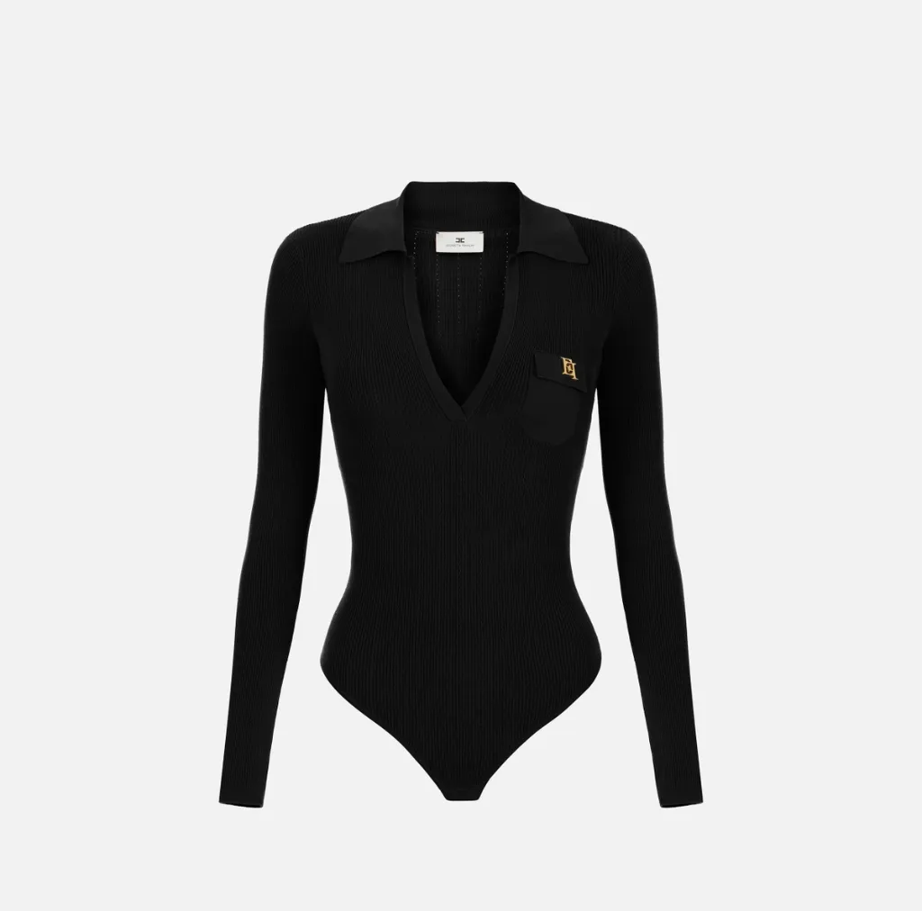 BK02B66E2 Body Tricot Nero