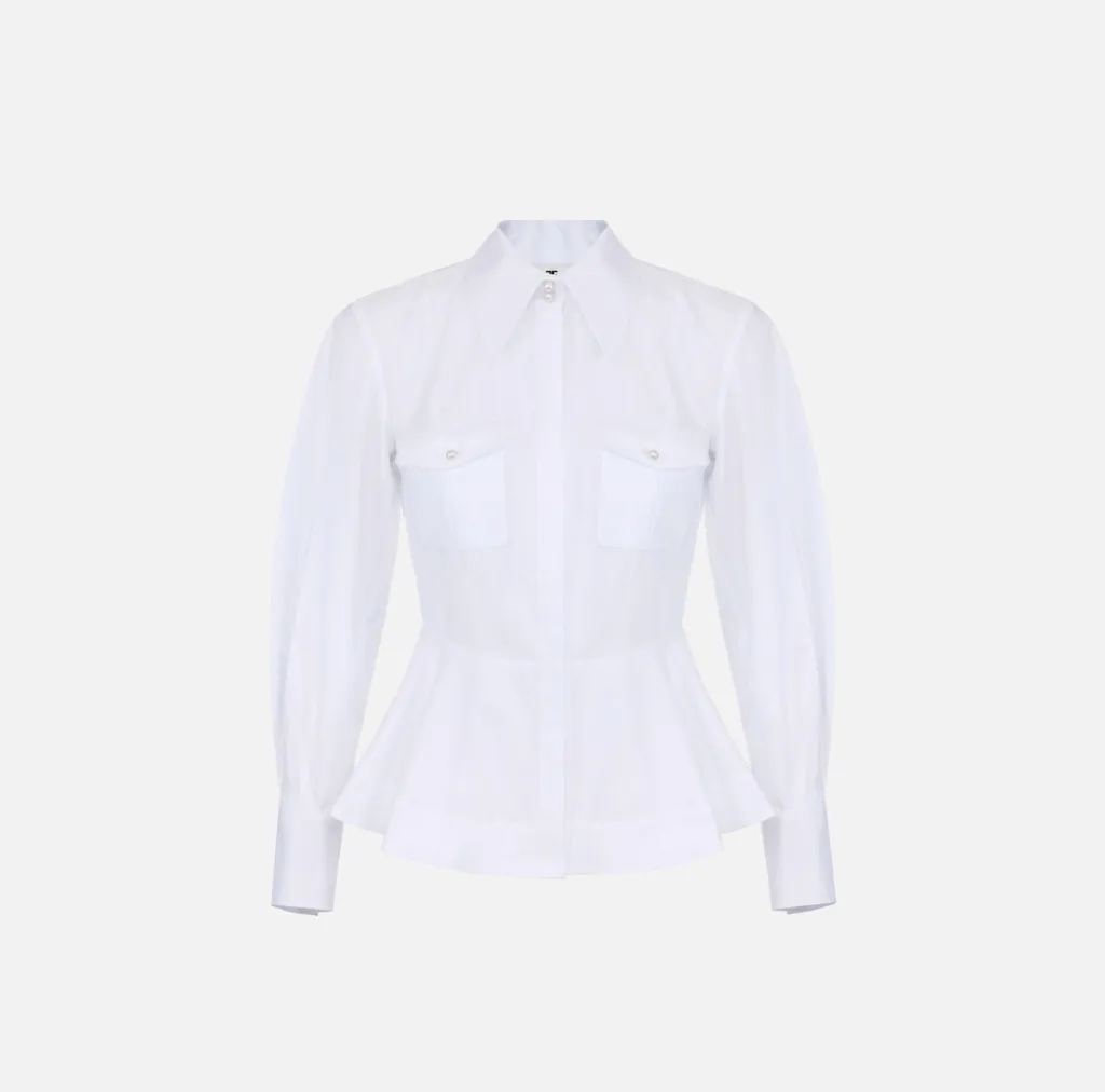 CA16967E2 100 Bianco WOMEN'S BLOUSE (IT42)