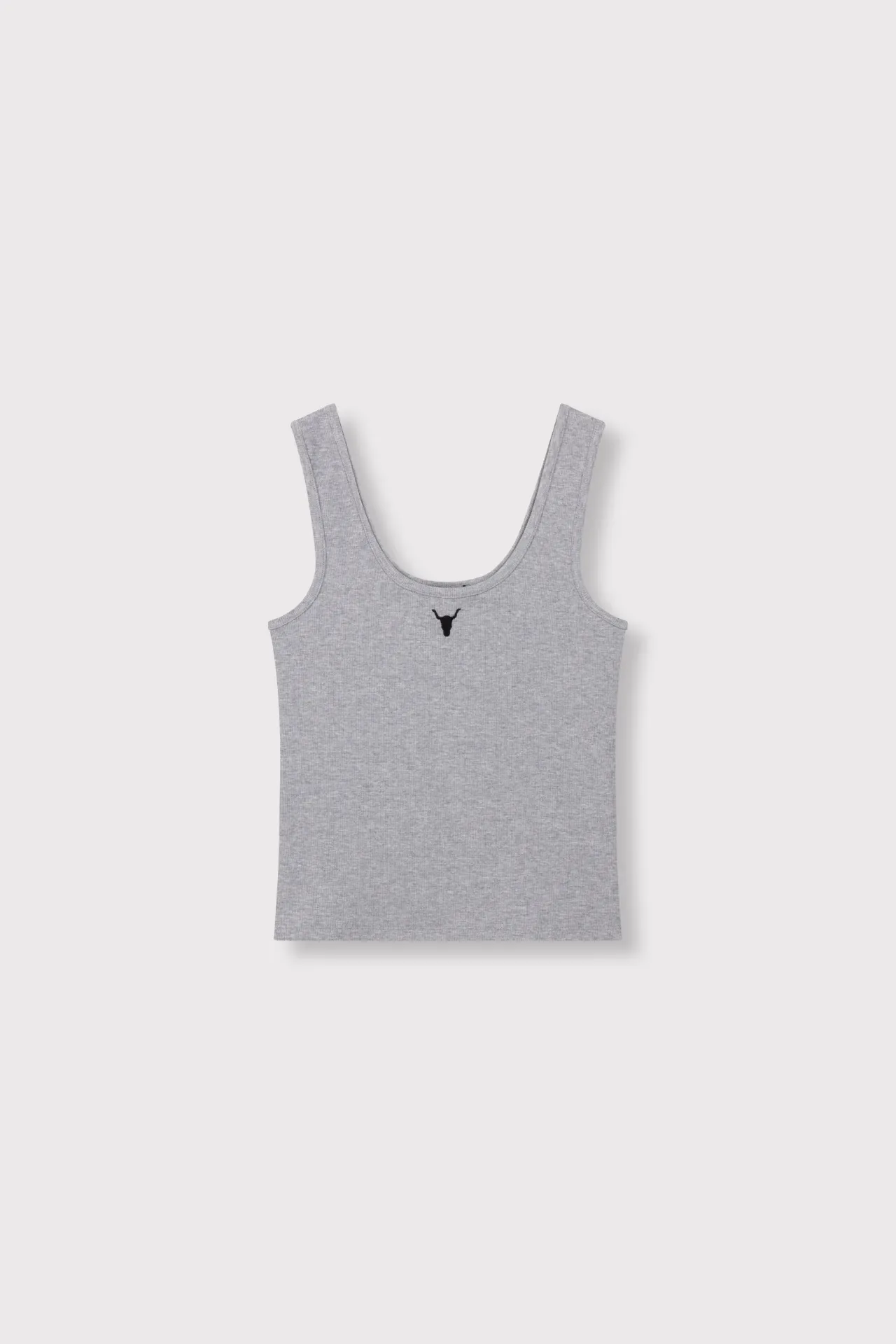 Knitted Tank Top Soft Grey