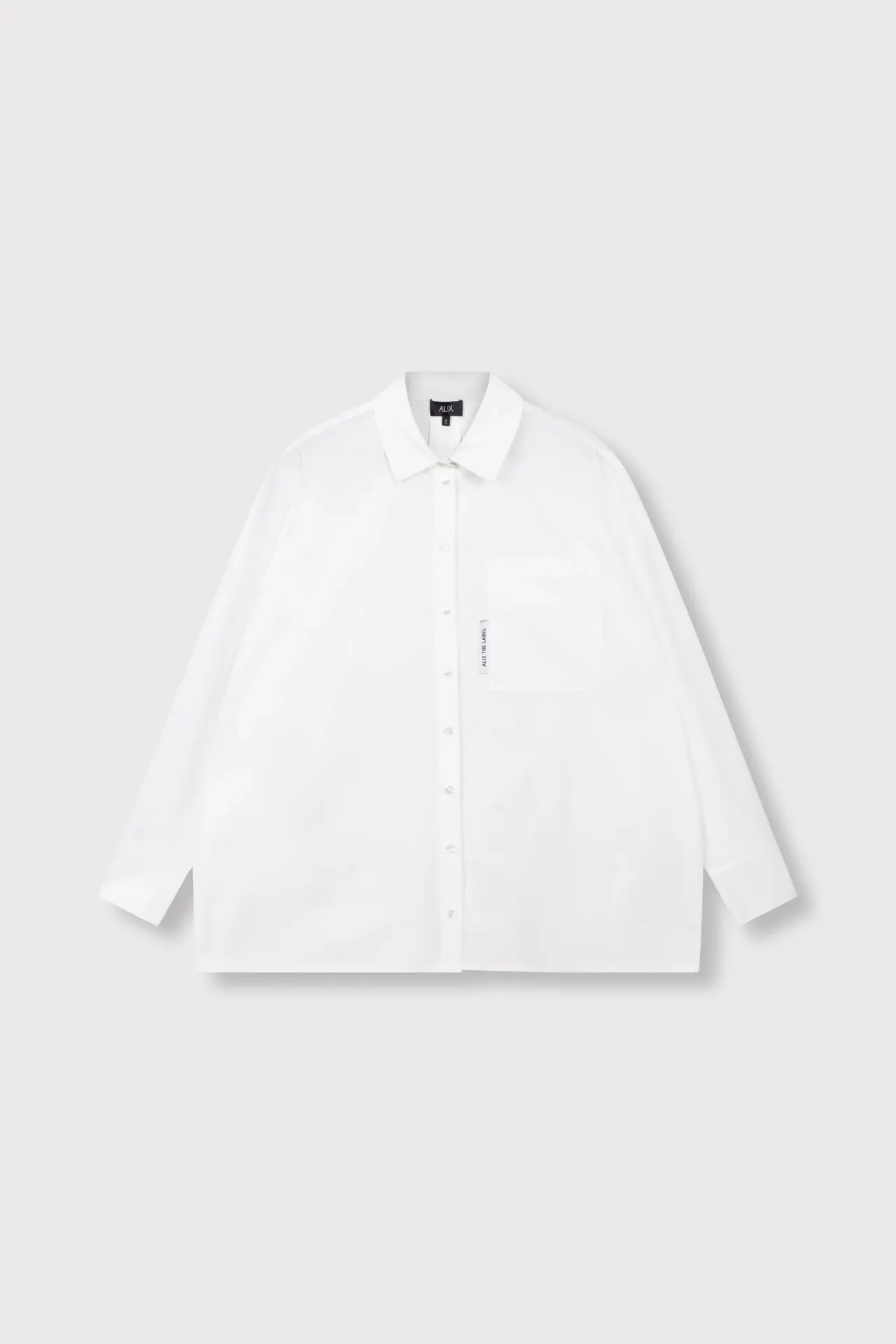 Oversized Soft White Poplin Blouse