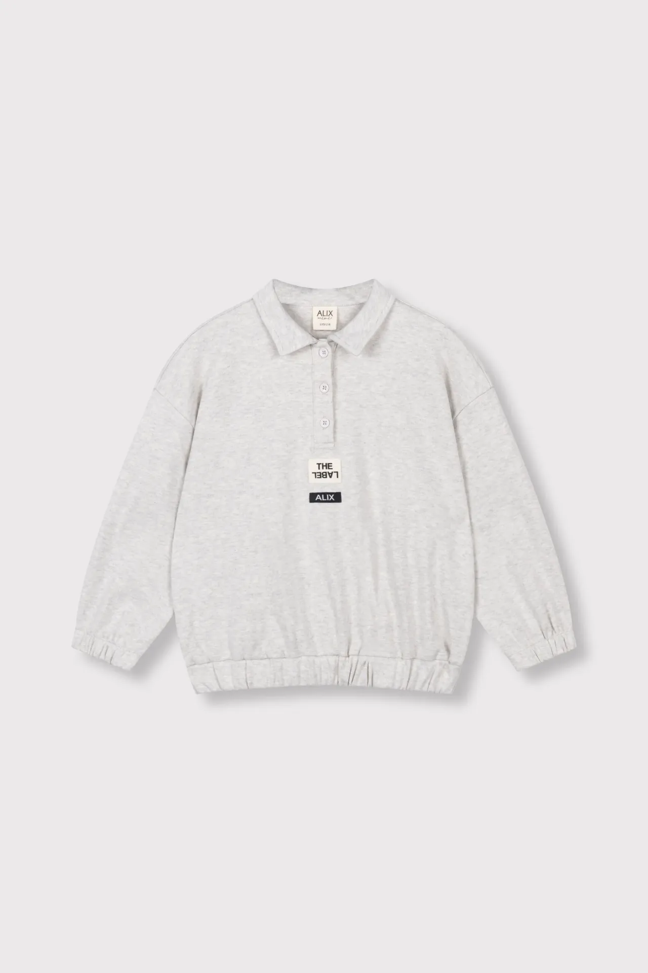 knitted polo sweather grey (98)