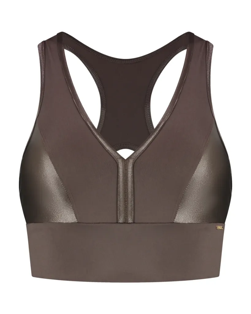 Charlie Bra Top  Dusk Brown