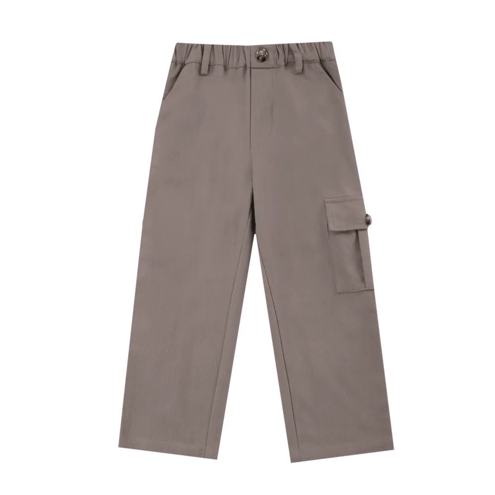 Theoule Trousers Dark Taupe Melange