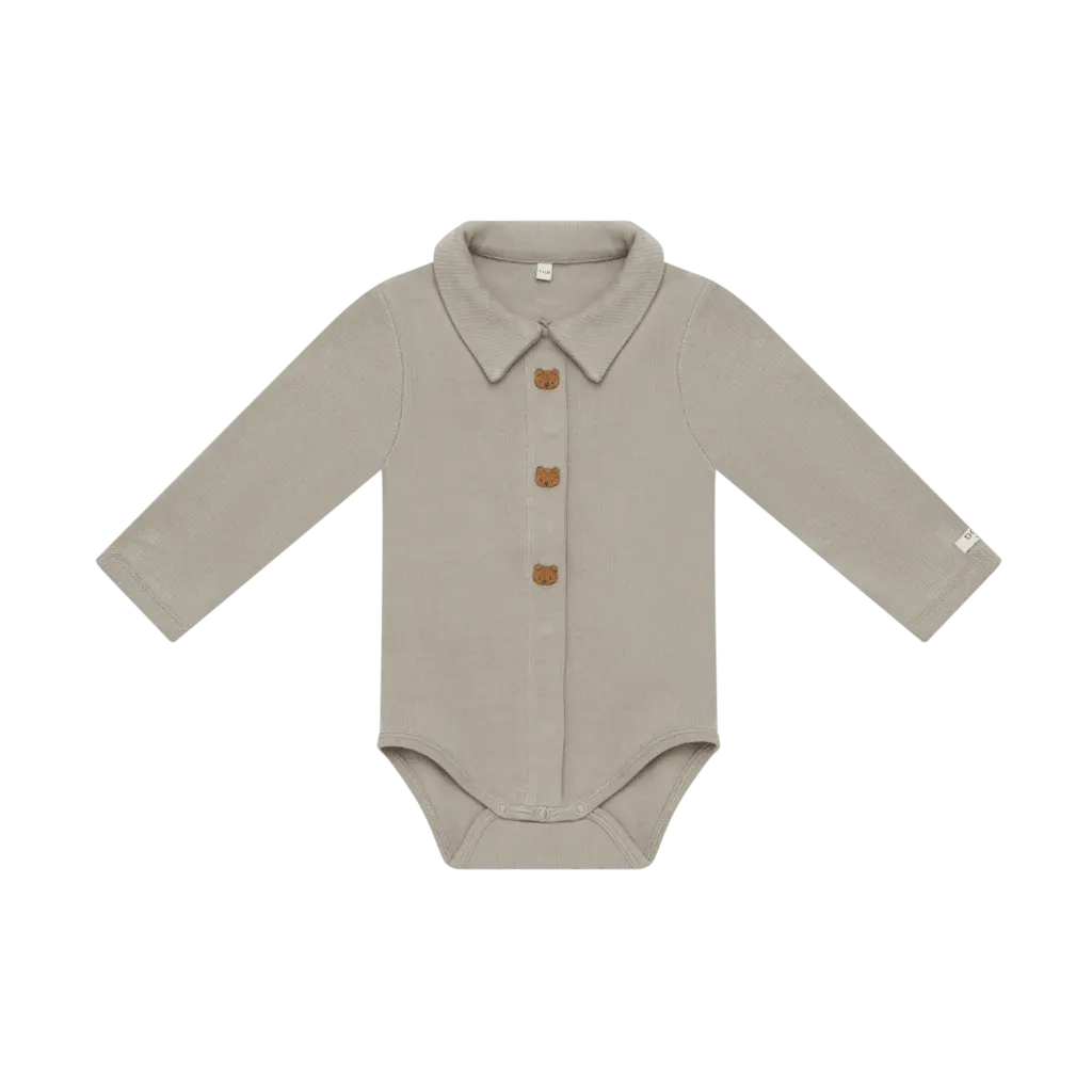 Finnian Bodysuit | Bears DUSTY GREEN