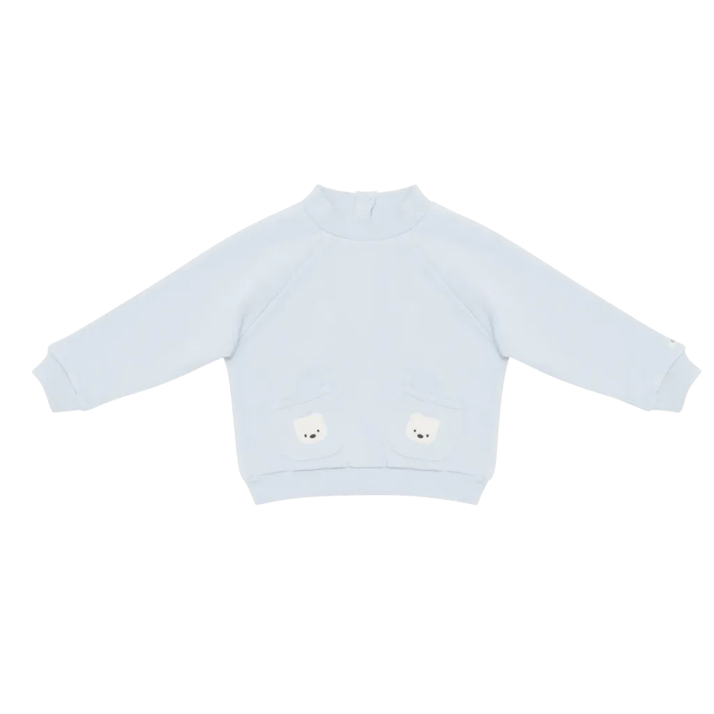 Foppe Sweater | Polar Bears Ice Blue (0-3 M)