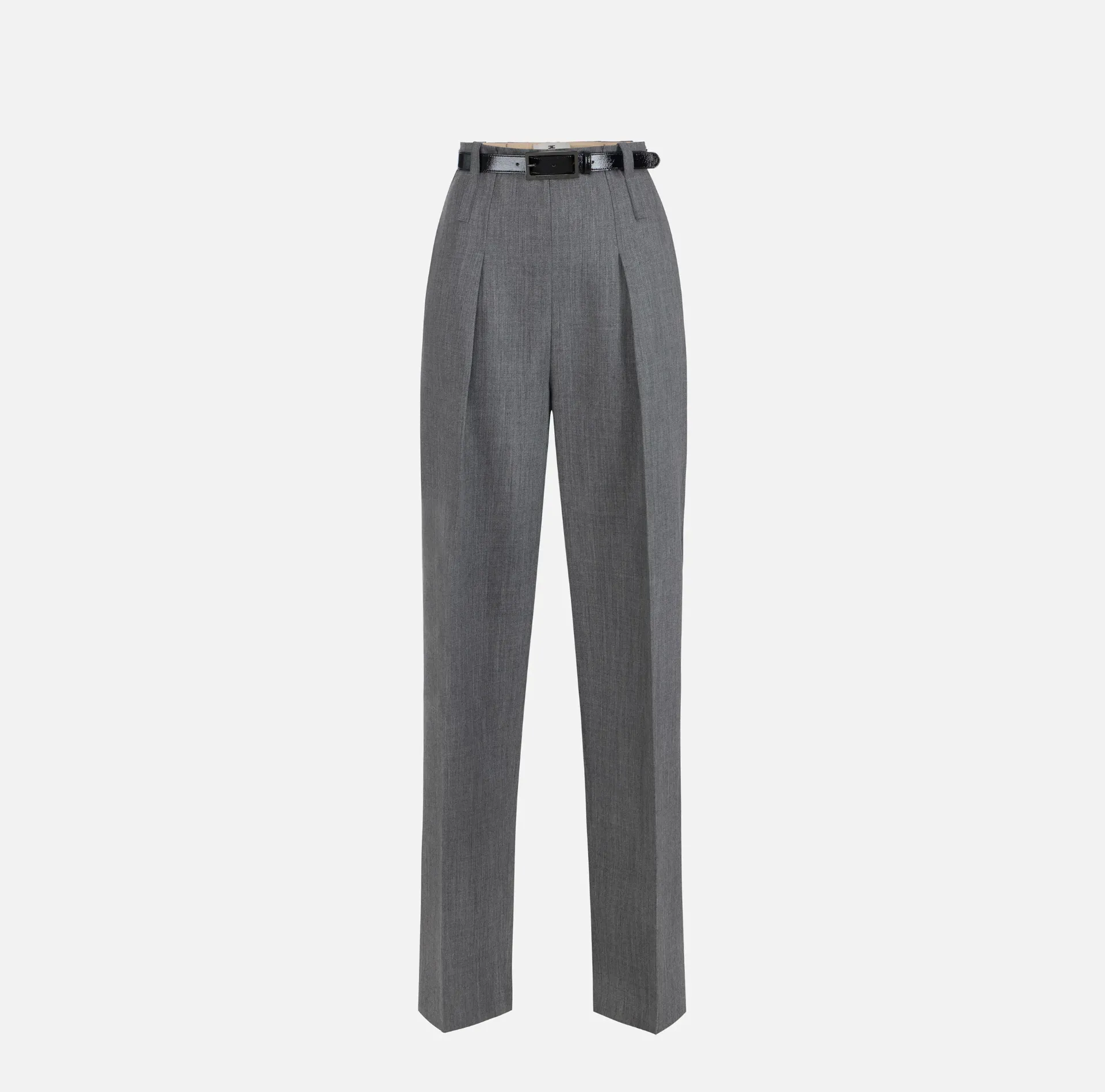 PA22367E2 Women's Pant's With Belt Grigio Melange