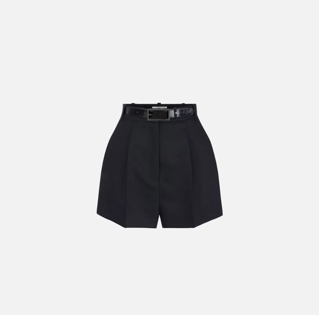 SH00767E2 110 Nero WOMEN'S SHORT WITH BELT (IT42)