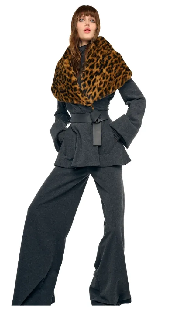 Shawl Collar Peplum Jacket (S)